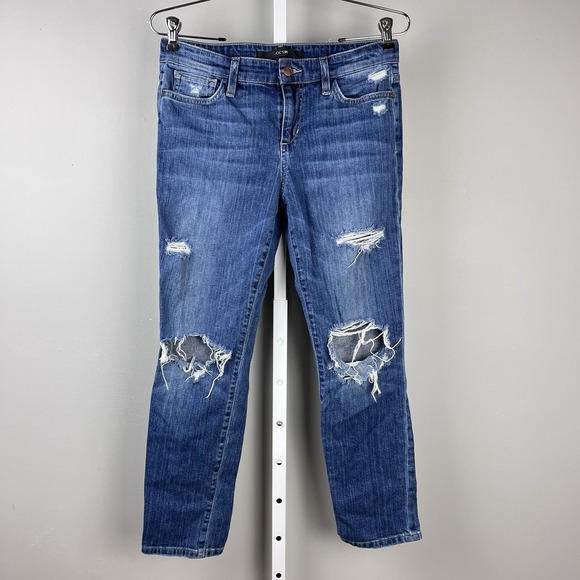Joe's Keagan Denim Jeans‎ Womens Size 28 Distressed Destroyed - Picture 1 of 8